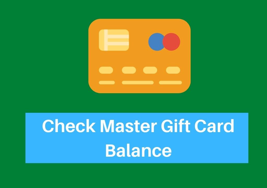 Check MasterCard Gift Card Balance