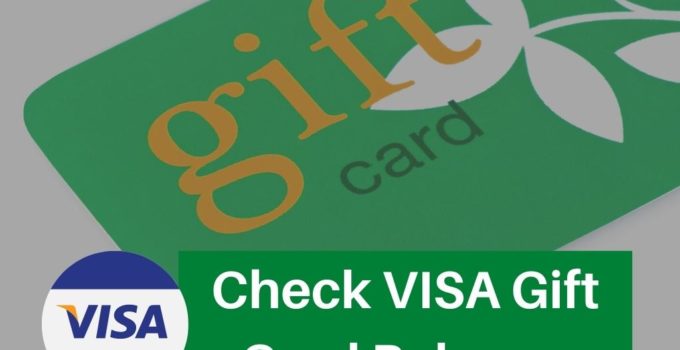 Activate & Check VISA Gift Card Balance
