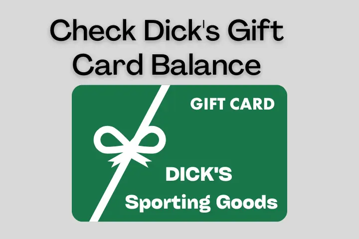 Check Dick's Gift Card Balance
